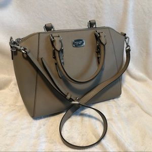 Taupe colored Michael Kors bag